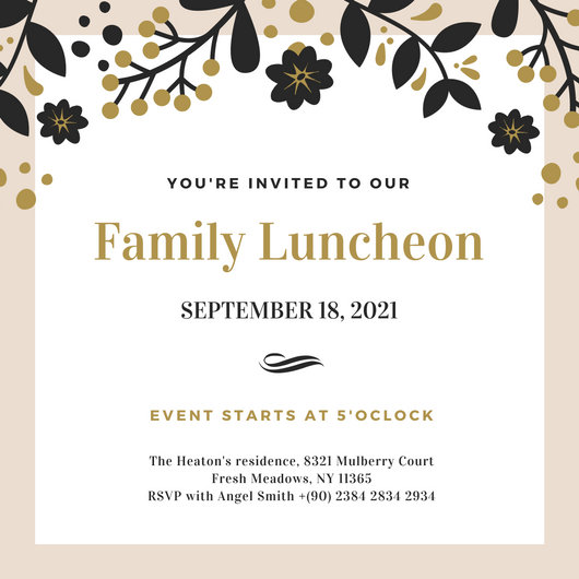 Elegant Luncheon Invitations 8