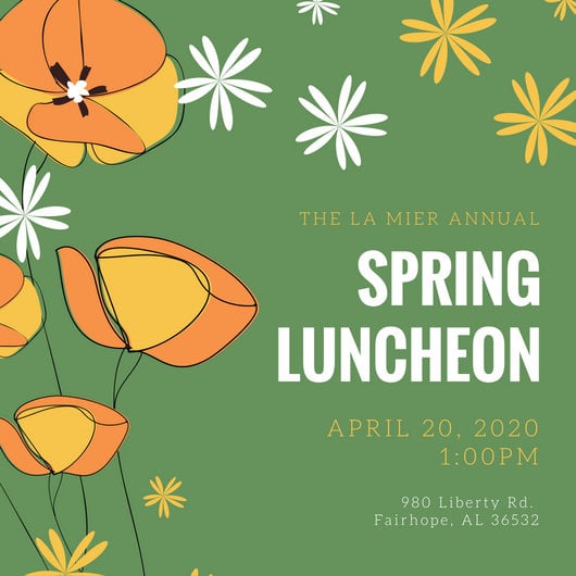 Spring Luncheon Invitations 3