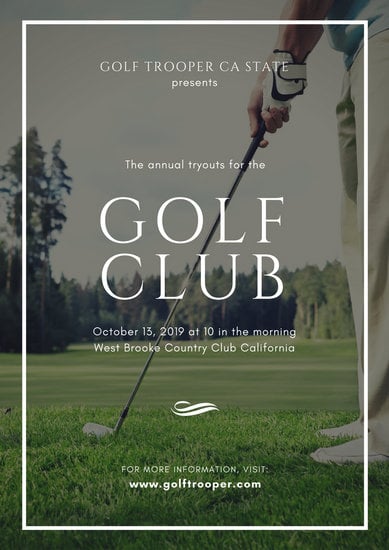 Customize 54 Golf Poster Templates Online Canva