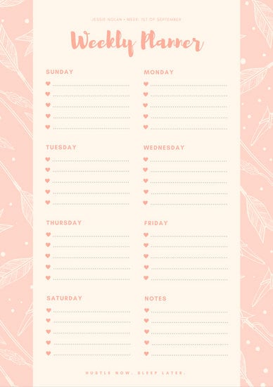 Customize 181+ Weekly Schedule Planner templates online - Canva