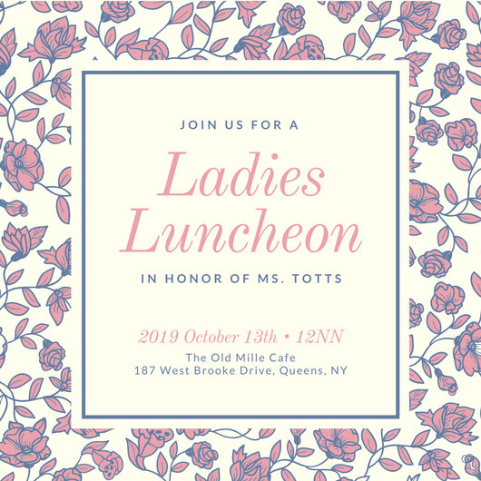 Women's Luncheon Invitations 8