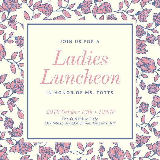 Women's Luncheon Invitations 1