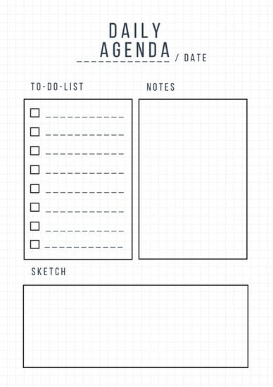canva minimalist grid general daily planner MACJ1HUapS4