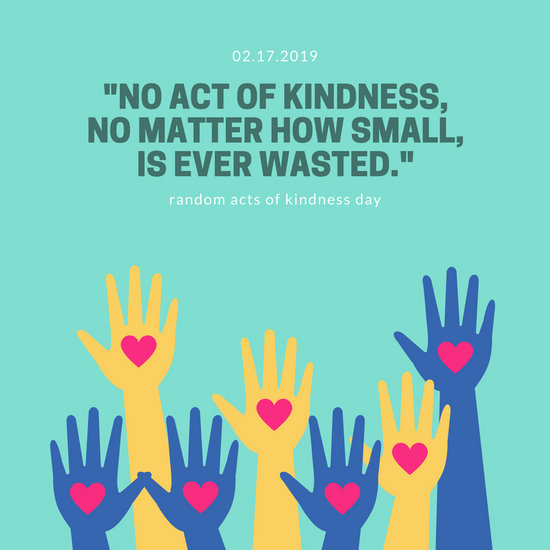 Hands With Hearts Random Acts Of Kindness Day Social Media