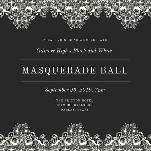 Ball Invitations Designs 5