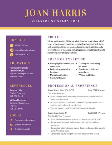 gray and purple simple research resume