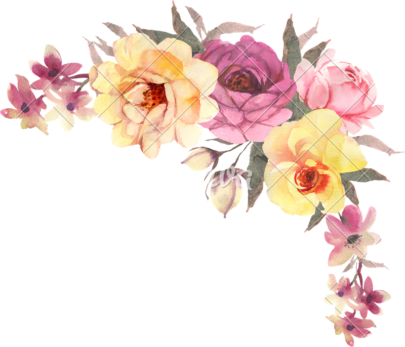 Download Watercolor Flower Bohemian Bouquet - Photos by Canva