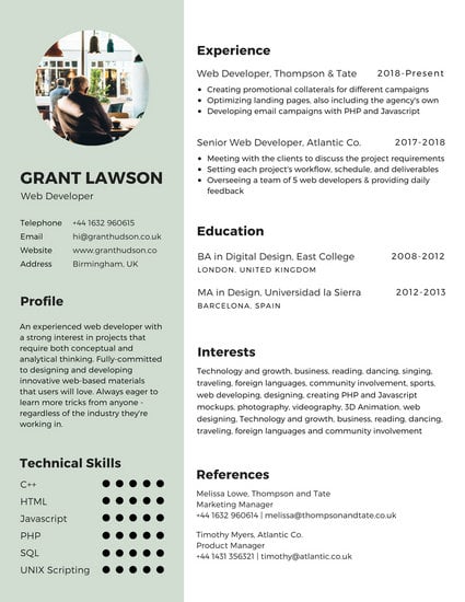 Customize 122 Infographic Resume Templates Online Canva