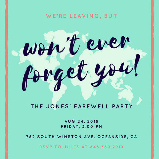 contoh farewell party