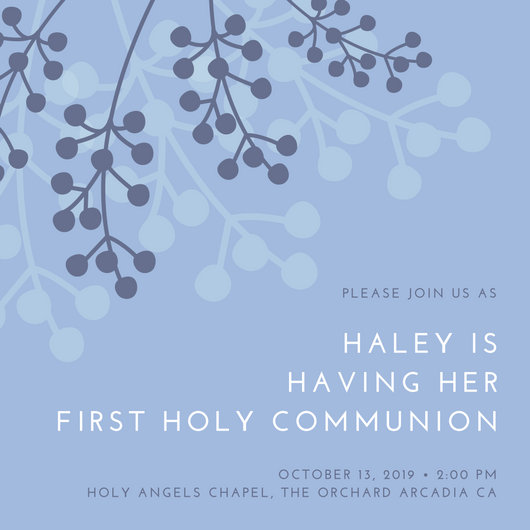 First Communion Invitation Templates - Canva
