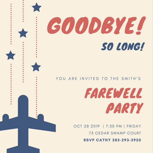 Farewell Party Invitation – gangcraft.net