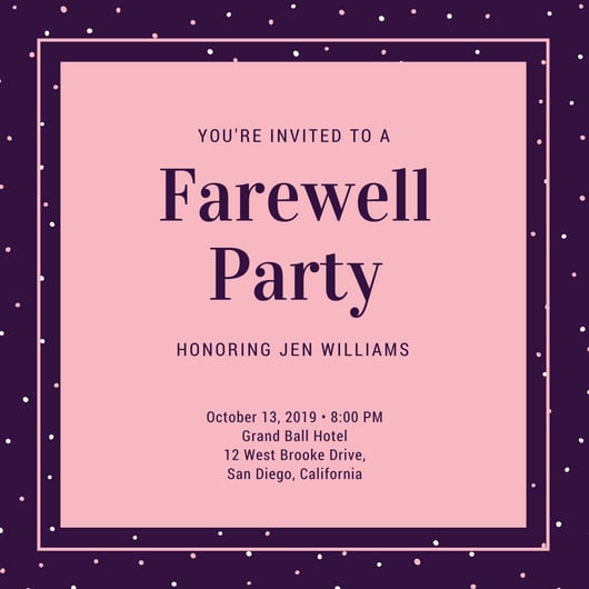 Farewell Invitations For Students 10