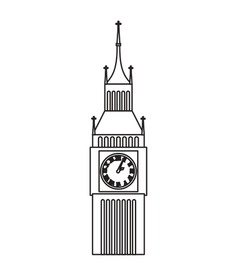 Big Ben Clock Icon - Icons by Canva
