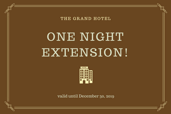 Hotel Gift Certificate Templates Canva