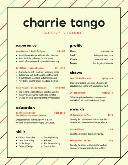 Beige Lines Creative Resume Templates By Canva