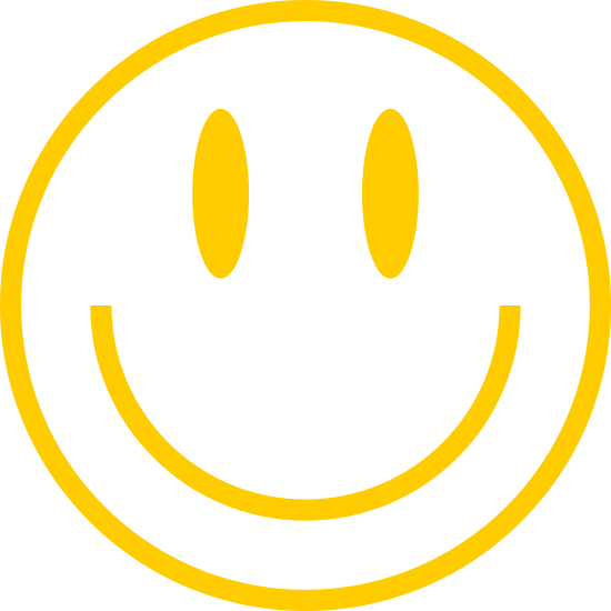 Yellow Smiley Icon Smiling Face - Icons by Canva