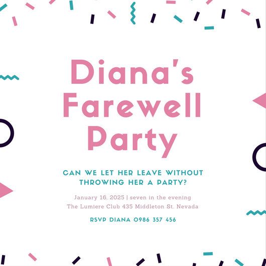 Farewell Party Invitation Templates - Canva