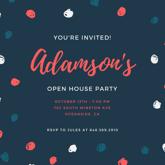 Buildings Background Open House Invitation - Templates by Canva