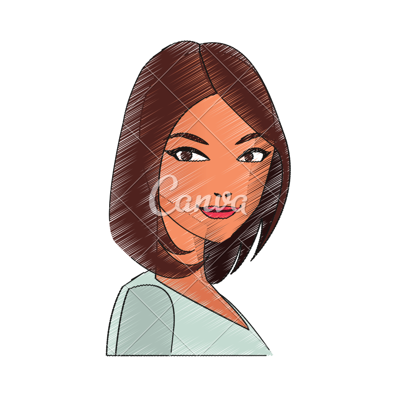 Woman Cartoon Icon - Icons by Canva