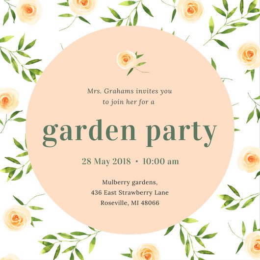 Contoh Invitation Garden Party - Temblor En