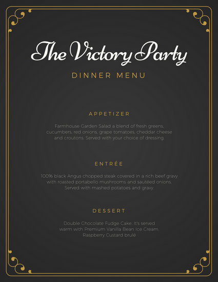 Elegant Menu Templates - Canva