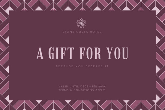 Hotel Gift Certificate Templates Canva