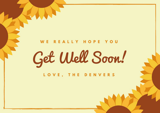 Customize 614 Get Well Soon Card Templates Online Canva