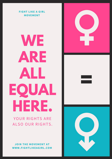 Customize 44+ Women's Rights Poster templates online - Canva
