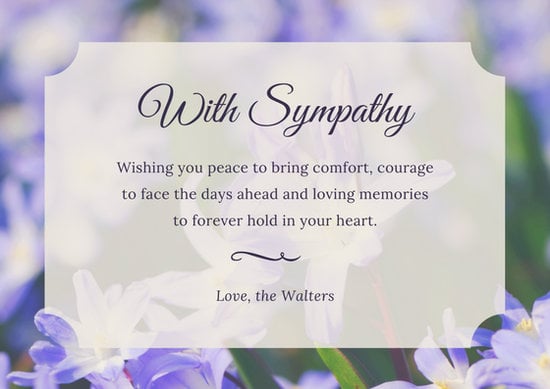 Sympathy Messages: What to Write in a Sympathy Card