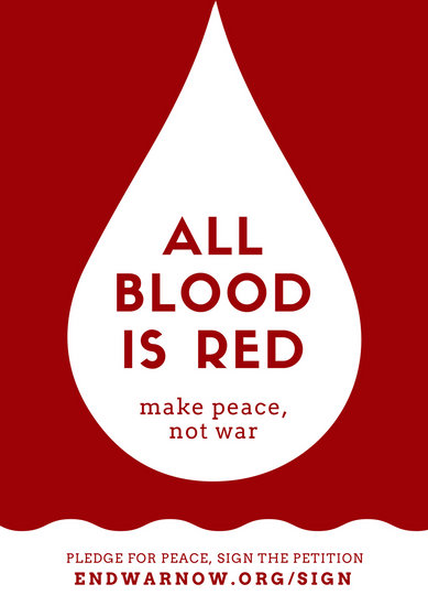 canva red water drop anti war poster MACPMWJjZno