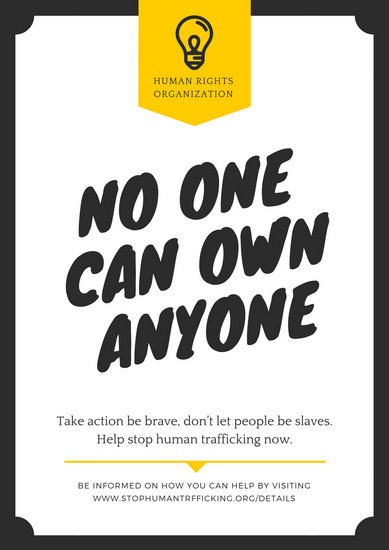Customize 125 Human Trafficking Poster Templates Online Canva