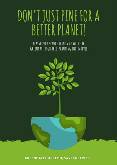 Green Tree Environmental Protection Poster - Templates by ...