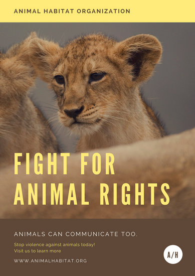 Customize 356 Animal Rights Poster Templates Online Canva