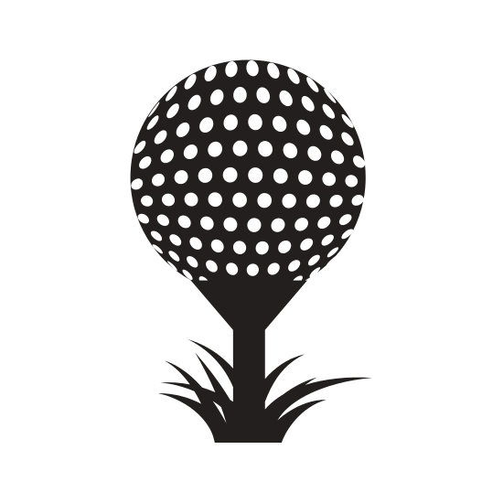 Golf Ball Silhouette SVG