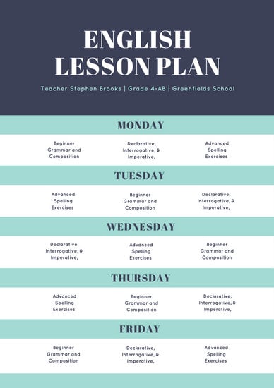 Customize 1,304+ Lesson Plan templates online - Canva