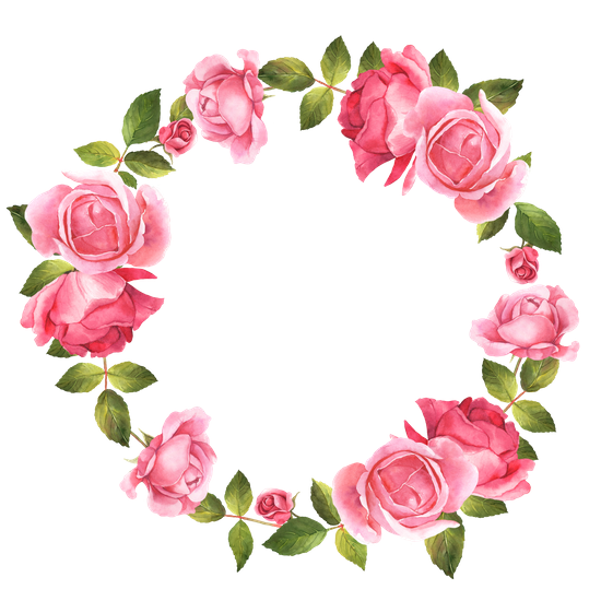 Download Roses Watercolor Illustration Wreath - Photos by Canva