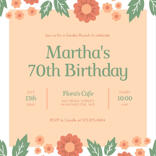 Birthday Invitation Templates - Canva