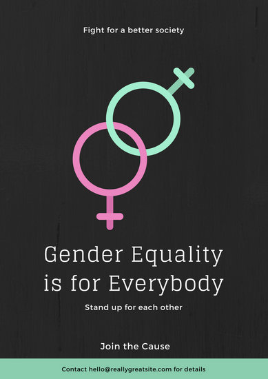 Customize 85+ Gender Equality Poster templates online - Canva