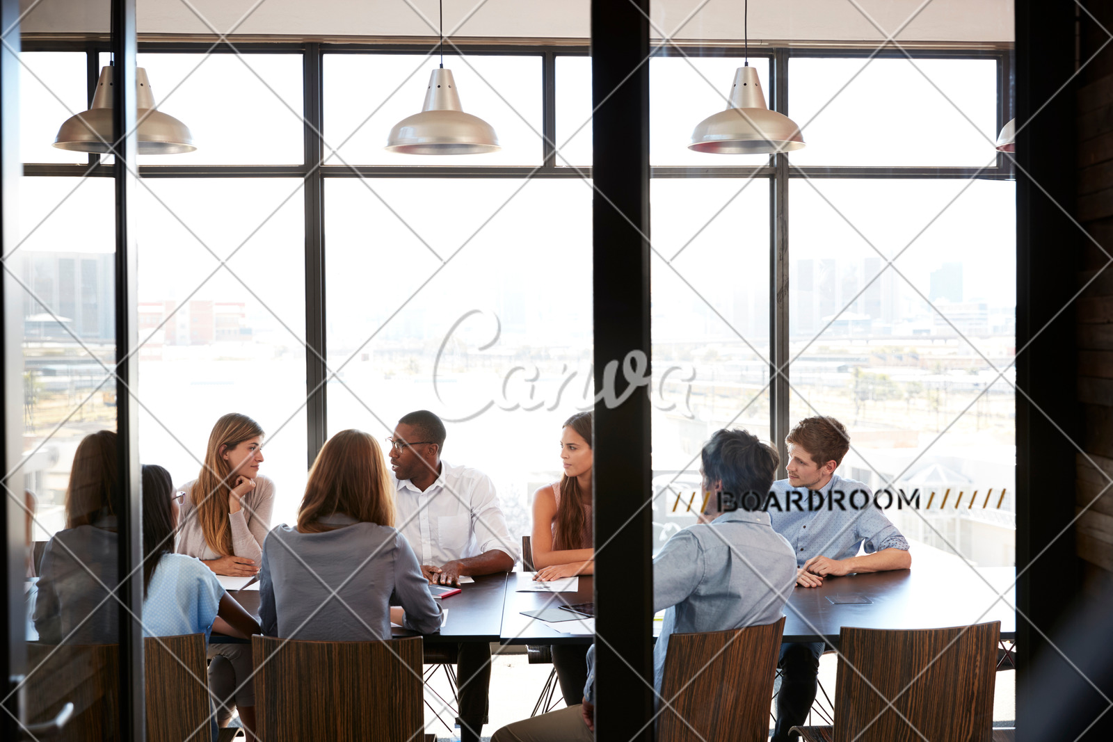 Team In A Business Boardroom Meeting Photos By Canva