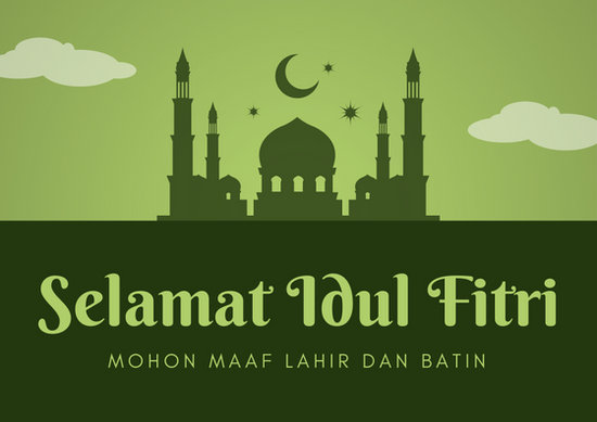 Idul fitri card design  Kumpulan Kata