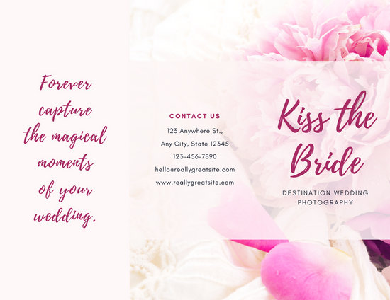 Customize 86 Wedding Brochure Templates Online Canva