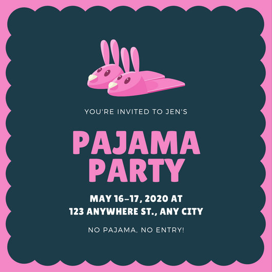 Customize 4,002+ Pajama Party Invitation templates online - Canva