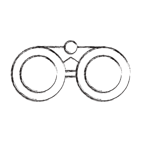 Sketch Draw Binoculars Cartoon - Icons by Canva