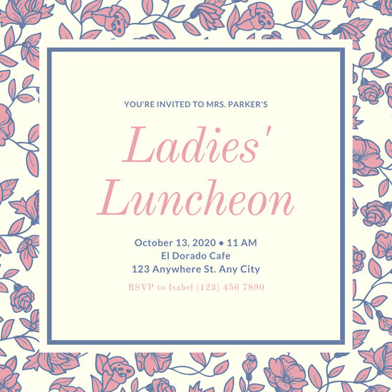 Customize 65+ Luncheon Invitation templates online - Canva