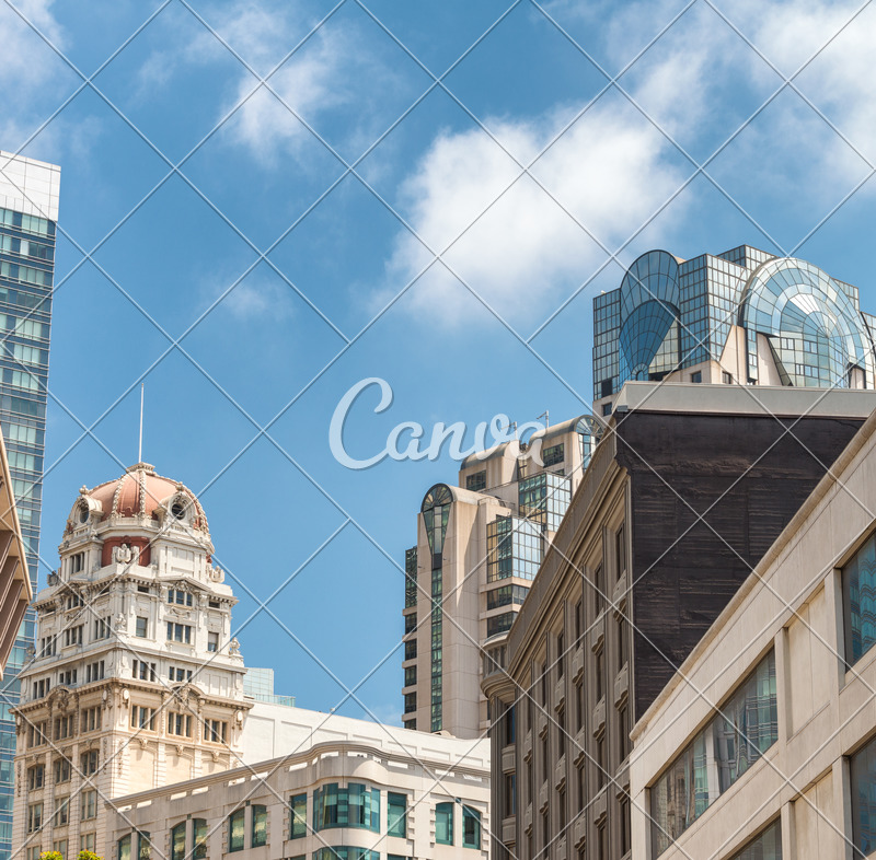 San Francisco Market Street Icons By Canva