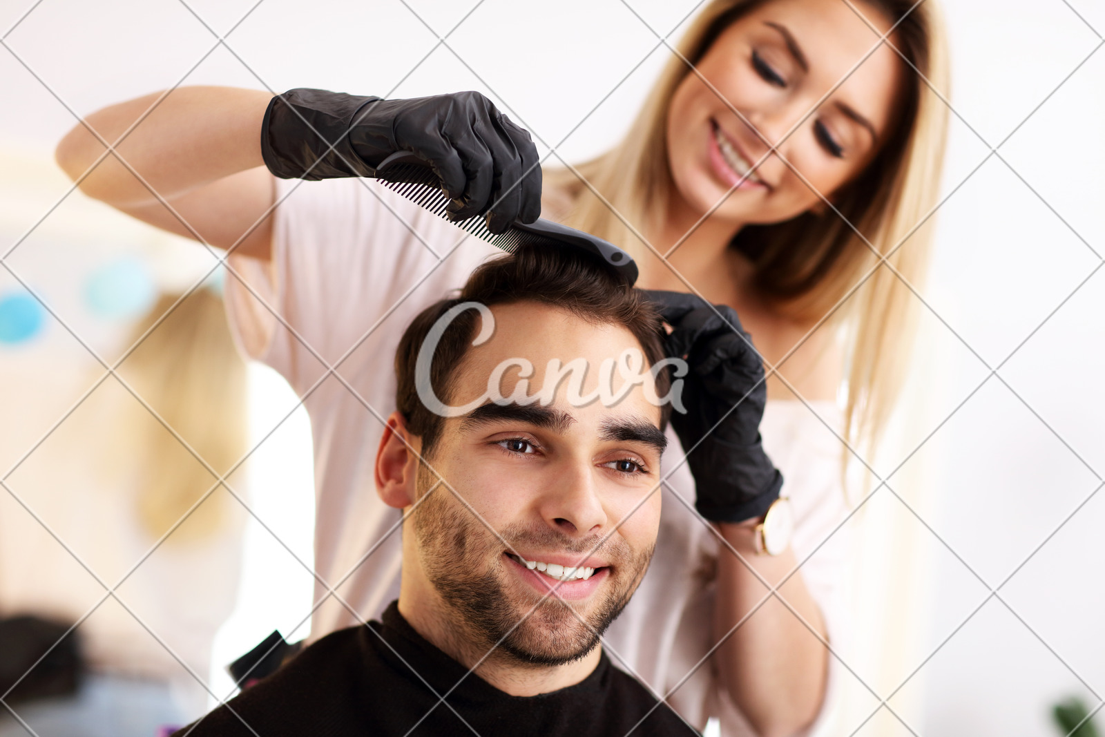 Adult Man At The Hair Salon Photos By Canva