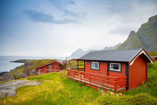 Traditional Red Camping Houses With A Beautiful Sea View Next To