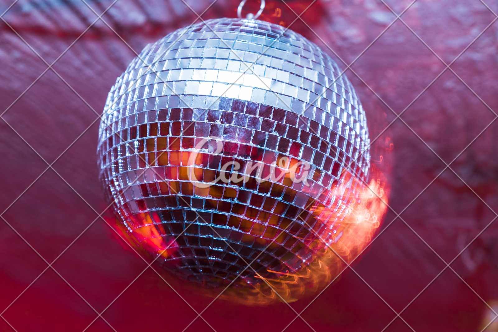 Party With Disco Ball With Red Lights Photos By Canva