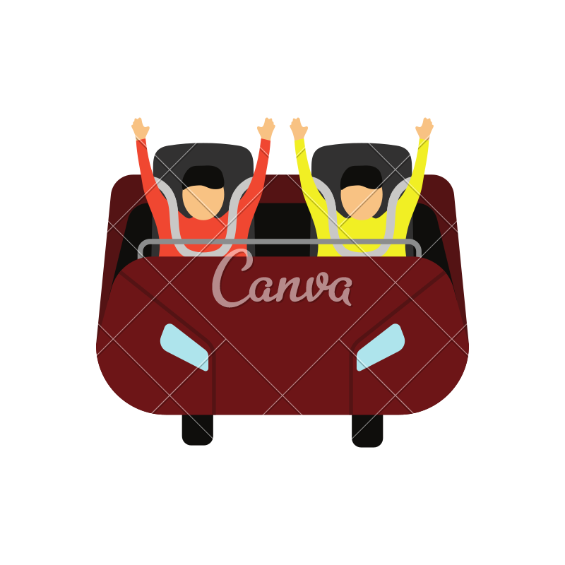 Images Of Cartoon Roller Coaster Cart Png