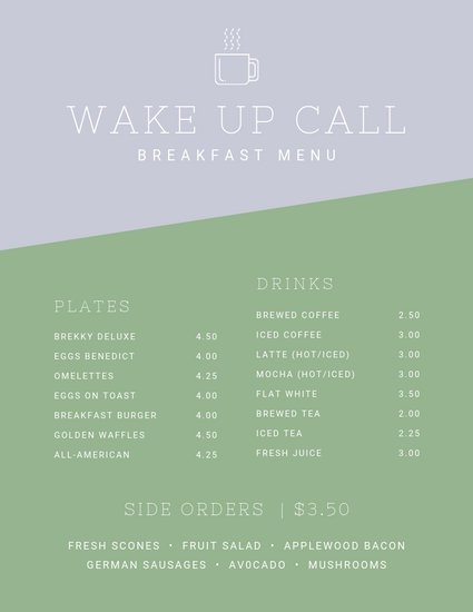 Customize 1 858 Menu  templates online Canva 